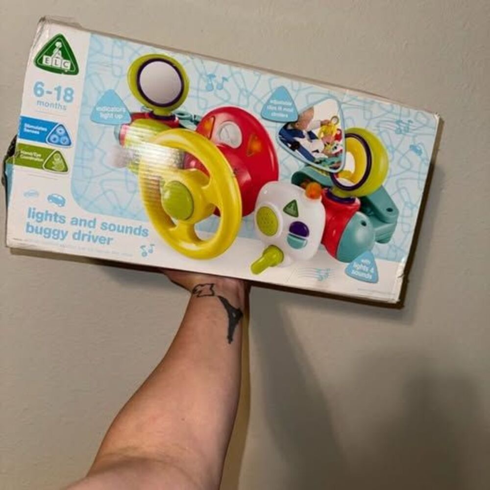 Lights and Sounds Buggy Driver Toy - Yellow, Red, Green